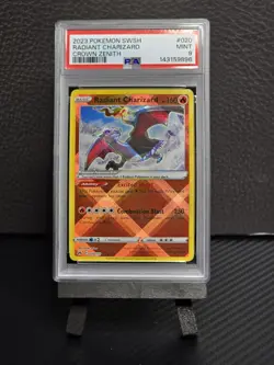 PSA 9 Radiant Charizard 020/159 2023 SWSH CROWN ZENITH Pokemon TCG MINT - Image 1