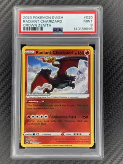 PSA 9 Radiant Charizard 020/159 2023 SWSH CROWN ZENITH Pokemon TCG MINT - Image 2