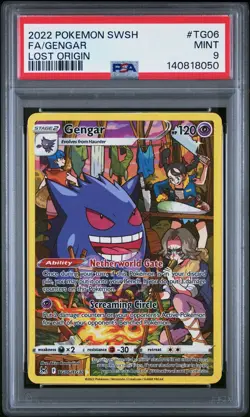 Gengar - TG06/TG30 PSA 9 Lost Origin Trainer Gallery Pokemon - MINT - Image 1