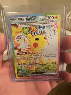 Pokemon Pikachu ex 238/191 Special Illustration Rare SIR Surging Sparks - Image 1