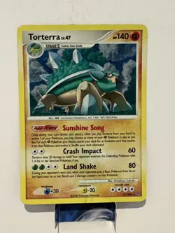 Torterra 11/100 Pokemon Diamond & Pearl Stormfront 2008 Holo MP - Image 1