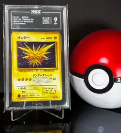 Pokemon Zapdos Fossil Japanese Holo Rare #145 TAG 9 Mint - Image 1