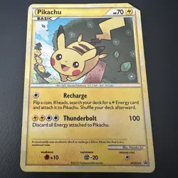 Pikachu Black Star Promo HGSS03 Holo Pokemon TCG 2010 HeartGold & SoulSilver HP - Image 1