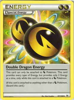 Double Dragon Energy – Pokemon TCG XY—Evolutions 97/108 Uncommon MP - Image 1