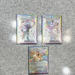 Pokemon TCG Umbreon ex, Espeon ex, Eevee ex Full Art Holo Lot SVP PREM - Image 1