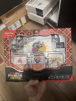 Pokemon TCG: Skeledirge ex Premium Collection Box Paldean Fates - Sealed 8 Packs - Image 1