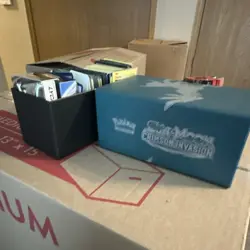 Pokemon TCG Sun & Moon Crimson Invasion Lot Pikachu Box Deck Holders - Image 1