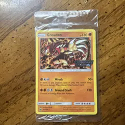 POKEMON SEALED GROUDON 81/168 LEGENDARY POKEMON GAMESTOP EXCLUSIVE PROMO - Image 1