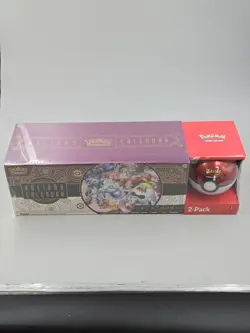 2025 Pokemon Costco Holiday Calendar And Moon Poke Ball Factory Sealed - Image 2