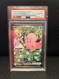 [PSA 10] Lillie's Clefairy ex 184/159 Pokemon Journey Together JTG Holo + Bonus - Image 2
