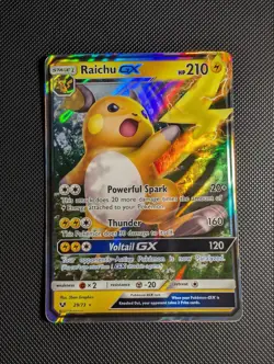 Pokemon Raichu GX 29/73 Ultra Rare Shining Legends NM - Image 1