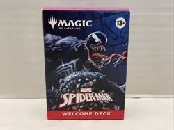 Sdcc 2025 Magic The Gathering MTG Marvel Spider-Man Venom Black Welcome Deck MTG - Image 1