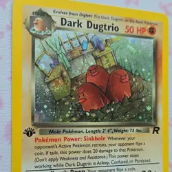 Pokemon TCG Dark Dugtrio Team Rocket Holo Rare 1st Edition 6/82 50HP Wizards - Image 4
