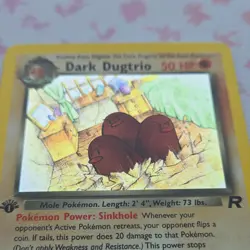 Pokemon TCG Dark Dugtrio Team Rocket Holo Rare 1st Edition 6/82 50HP Wizards - Image 5