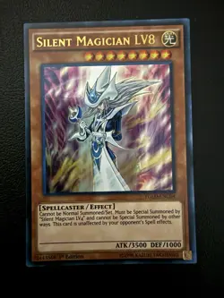 Konami Silent Magician LV8 YGLD-ENC04 King of Games Ultra Rare 1st Ed ATK 3500 … - Image 1