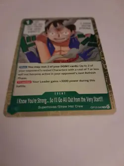 I Know You're Strong... So i'll Go All Out from the Very Start!!! OP13-040 Foil - Image 3