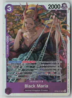 Black Maria (Reprint) OP08-074 One Piece Premium Booster -The Best- Vol. 2 NM - Image 1