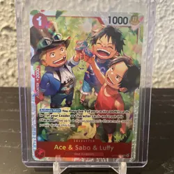 Ace & Sabo & Luffy OP13-007 SR | Carrying on His Will | One Piece TCG English - Image 1