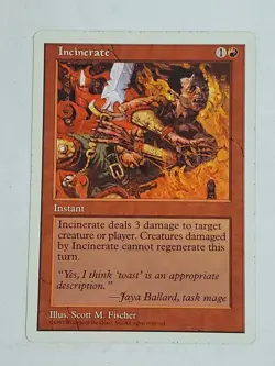 MTG Incinerate (5th Edition/Red/C) - BGM - Image 1