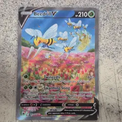 Pokemon Beedrill V Astral Radiance Ultra Rare Full Art Holo 161/189 English - Image 1