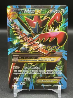 Pokemon M Scizor EX Full Art Holo Ultra Rare 120/122 Breakpoint NM- - Image 1