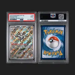 2024 Surging Sparks #159 Magneton PSA 9 ETB Pokemon Center Stamp Promo - Image 1