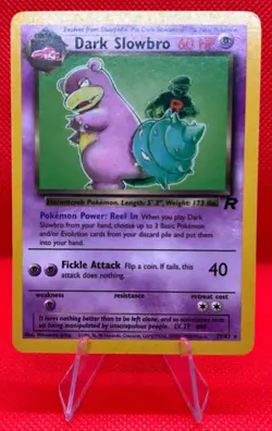2000 Pokemon Team Rocket Dark Slowbro #12/82 Holo - Image 1