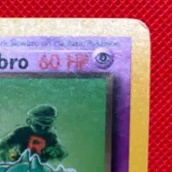 2000 Pokemon Team Rocket Dark Slowbro #12/82 Holo - Image 5