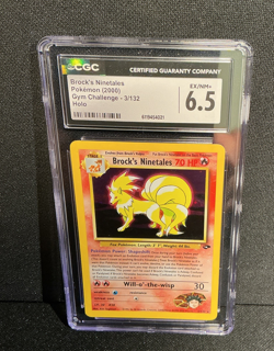 Pokemon Brock's Ninetales Gym Challenge Holo Rare 3/132 English Card CGC 6.5 - Image 1