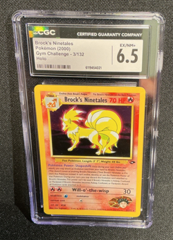 Pokemon Brock's Ninetales Gym Challenge Holo Rare 3/132 English Card CGC 6.5 - Image 2