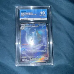 Pokemon TCG Blastoise EX 200/165 SIR 151 S&V Ace 10 Gem Mint PERFECT SUBGRADES - Image 1