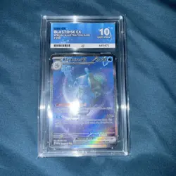 Pokemon TCG Blastoise EX 200/165 SIR 151 S&V Ace 10 Gem Mint PERFECT SUBGRADES - Image 2