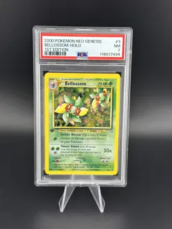 2000 POKEMON NEO GENESIS BELLOSSOM HOLO 1ST EDITION #3 PSA 7 - Image 1