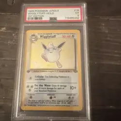 Pokemon 1999 Jungle Wigglytuff #16 Holo 1st Edition PSA 5 - Image 1