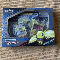 Pokemon TCG Crown Zenith Regieleki V Collection Box New & Sealed - Image 1