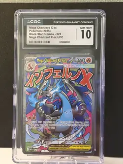MEGA CHARIZARD X ex #23 CGC 10 - GEM MINT Graded New - Black Star Promo Pokemon - Image 1