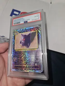 2002 POKEMON LEGENDARY COLLECTION #11 GENGAR-REVERSE FOIL PSA 4 - Image 3