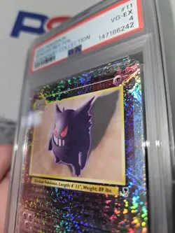 2002 POKEMON LEGENDARY COLLECTION #11 GENGAR-REVERSE FOIL PSA 4 - Image 4