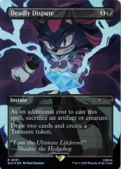 MTG Deadly Dispute (Rainbow Foil) NM Secret Lair Drop Series R Magic 209 - Image 1