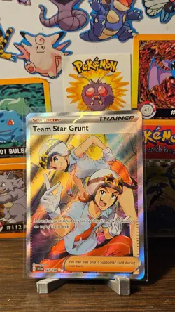 Team Star Grunt 242/198 NM - Scarlet & Violet Base Set Full Art Rare Pokemon TCG - Image 1