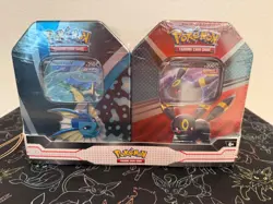 Pokemon TCG V Heroes Bundle Tins: 2-Pack of Vaporeon & Umbreon - Sealed - Image 1