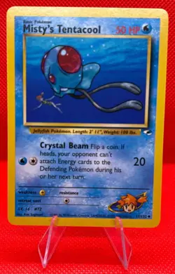 2000 Pokemon Gym Heroes Misty's Tentacool #57/132 - Image 1