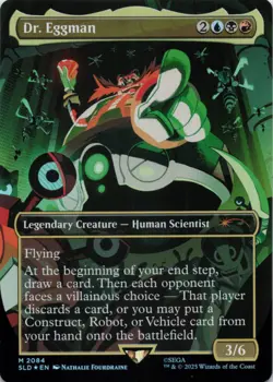 MTG Dr. Eggman (Rainbow Foil) NM Secret Lair Drop Series M Magic 2084 - Image 1