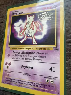 Pokemon Mewtwo TCG Black Star Promos 3 Regular Promo - Image 2