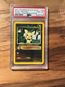 Pokemon Black Star Promo Pichu Reverse Holo PSA8 NEAR MINT PSA # 65307438 - Image 2