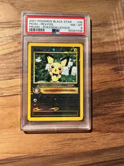 Pokemon Black Star Promo Pichu Reverse Holo PSA8 NEAR MINT PSA # 65307438 - Image 3