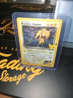 Pokemon TCG Rockets Zapdos Holo Classic Level 34 NM #15/132 Celebrations - Image 2