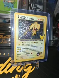 Pokemon TCG Rockets Zapdos Holo Classic Level 34 NM #15/132 Celebrations - Image 3