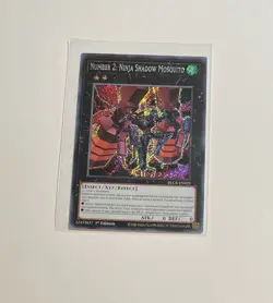 Yu-Gi-Oh! Number 2: Ninja Shadow Mosquito #BLCR-EN029 Secret Rare (NM) + Bonus - Image 1