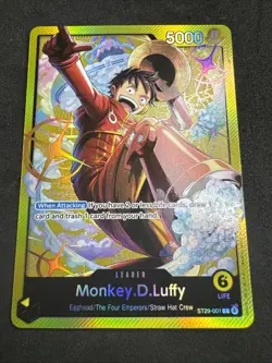 One Piece Monkey.D.Luffy Leader ST29-001 - Image 1